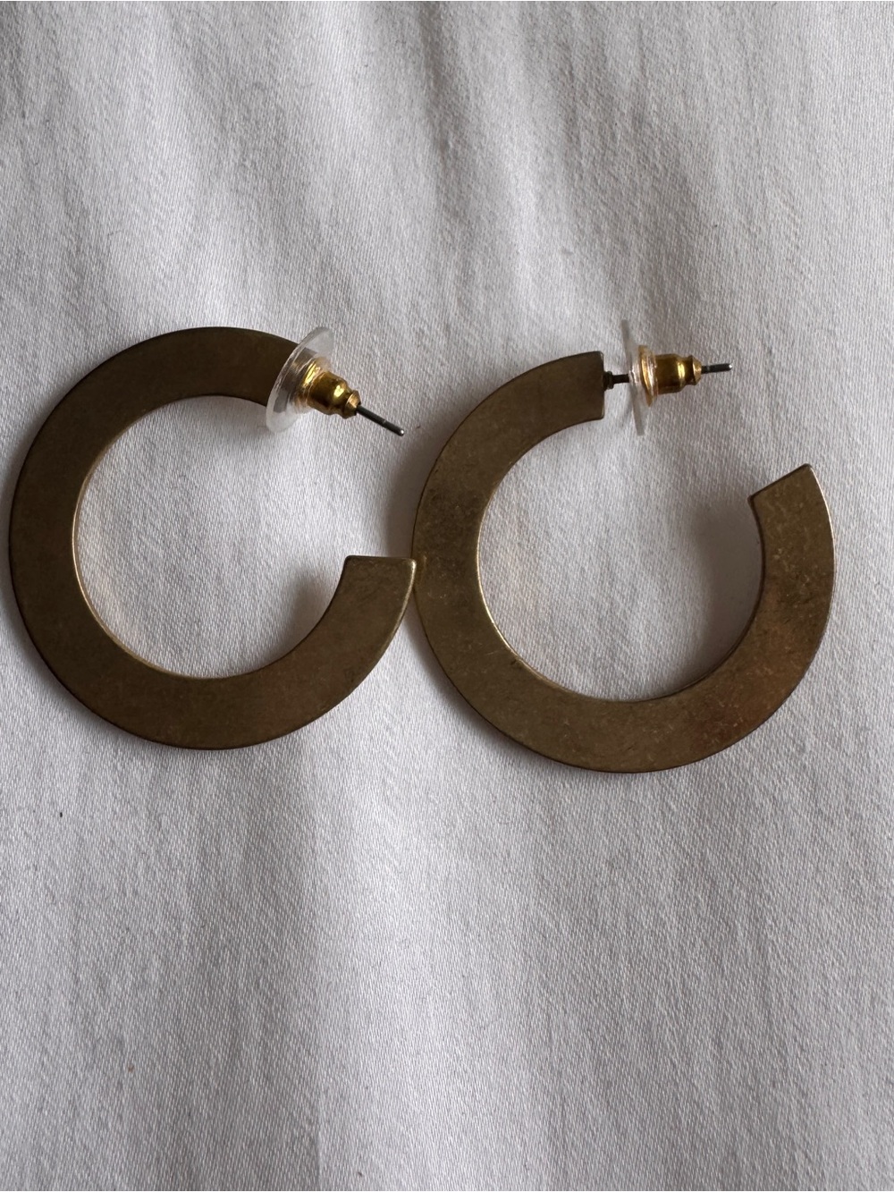 Gold Open Circle Hoop Earrings - Women Jewelry